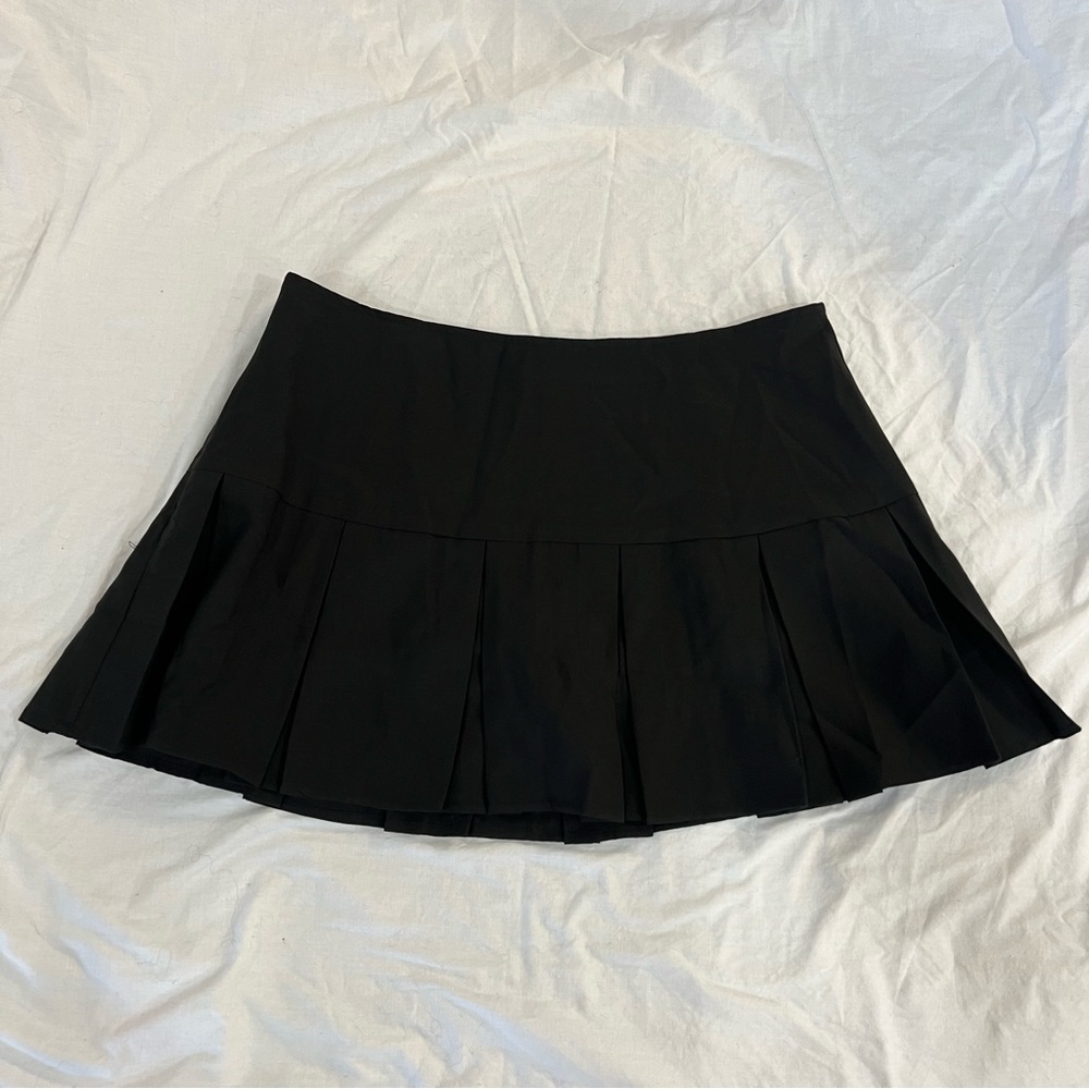 Shein Qutie Plus Pleated Hem Mini Skirt